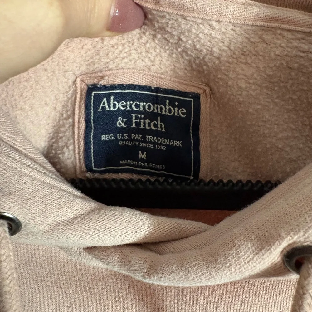 Abercrombie & Fitch Women’s Light Pink Hoodie/Sweatshirt SZ M Vintage - Picture 3 of 7